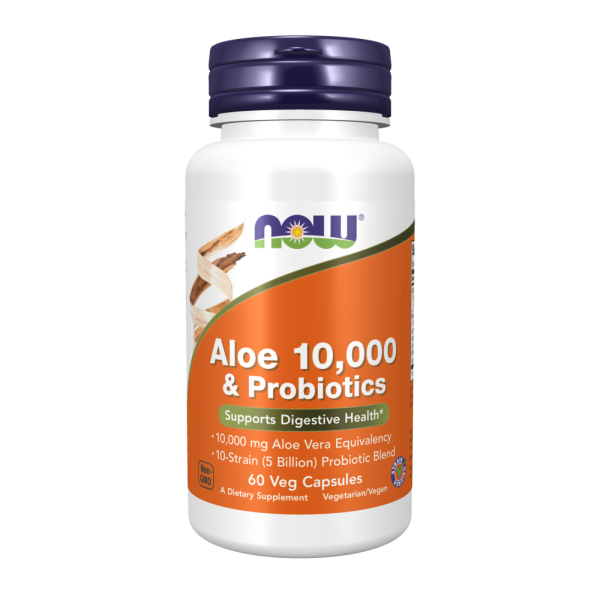 Aloe 10,000 & Probiotics Veg Capsules
